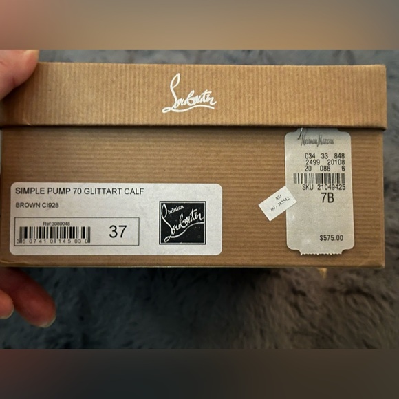 Christian Louboutin Simple Patent Leather Glittart Calf Pumps - Picture 8 of 11